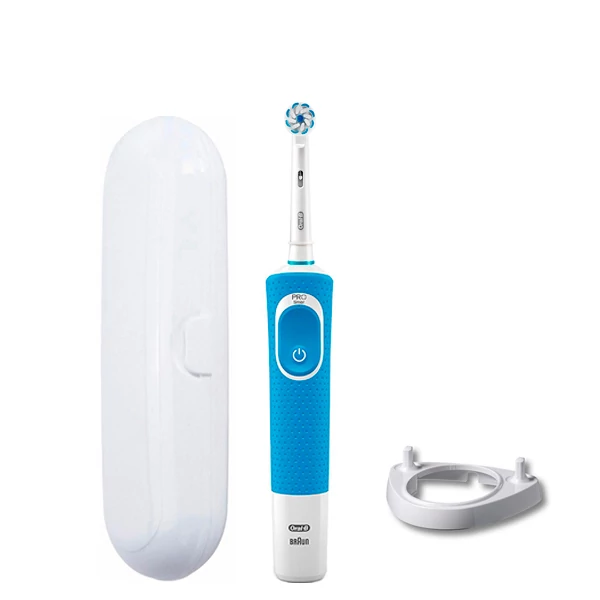 Зубная щетка Oral-B D100 Junior 6+ Blue подставка рожок + футляр белый ЕС