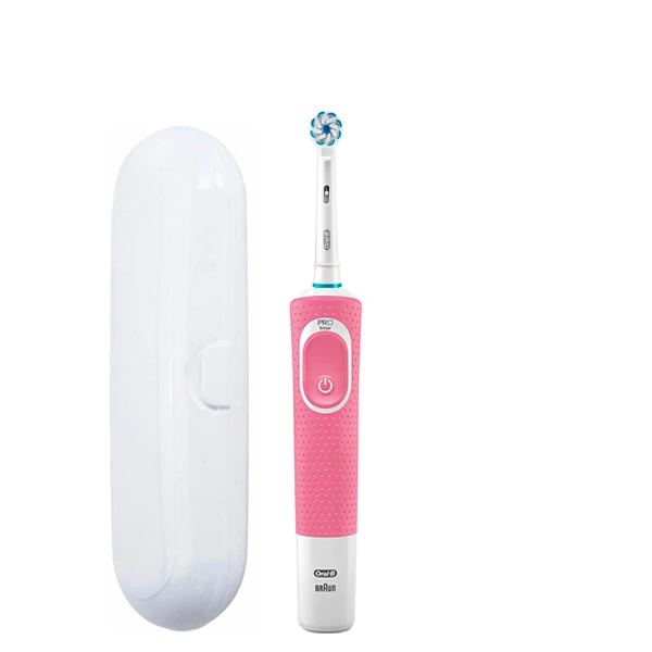 Зубная щетка Oral-B Vitality 100 Junior 6+ Pink + футляр белый ЕС
