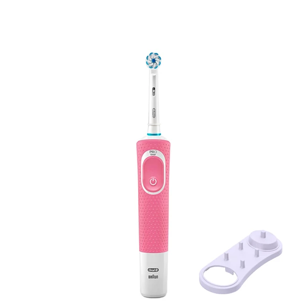 Зубная щетка Oral-B D100 Junior 6+ Pink + подставка