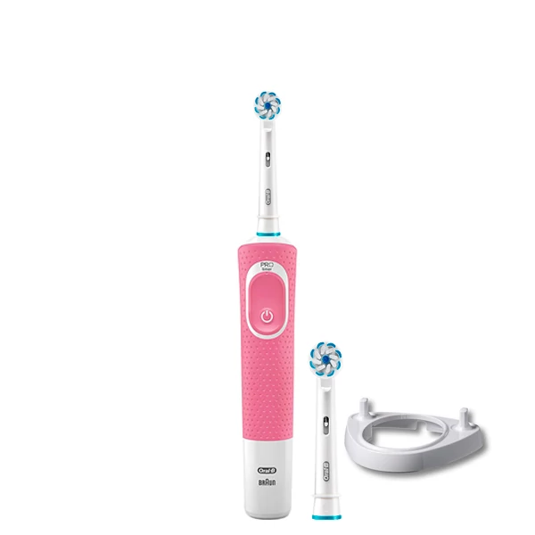 Зубная щетка Oral-B D100 Junior 6+ Pink 2 насадки + подставка ЕС