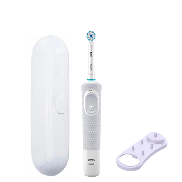 Зубная щетка Oral-B Vitality 100 Junior 6+ White подставка + футляр белый