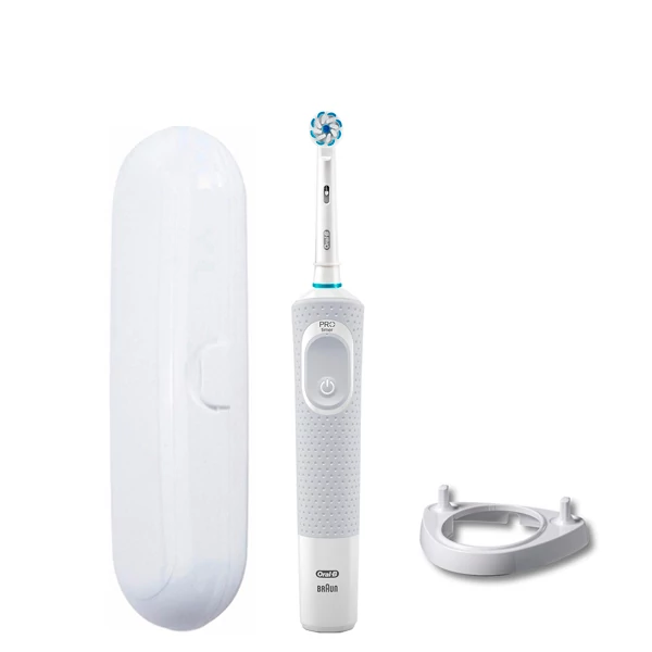 Зубная щетка Oral-B Vitality 100 Junior 6+ White подставка рожок + футляр белый ЕС
