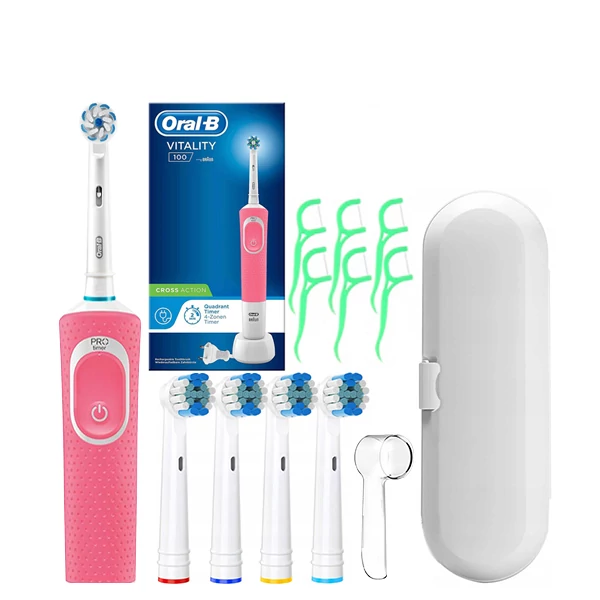 Зубная щетка Oral-B Vitality 100 Pink Special Edition с футляром ЕС