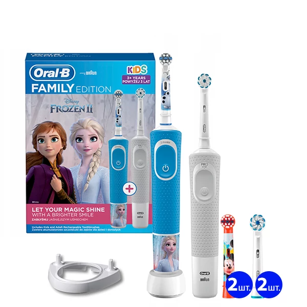 Зубные щетки Oral-B Vitality D100 Kids &quot;Холодное сердце&quot; Family Edition (6 нас.) + рожок