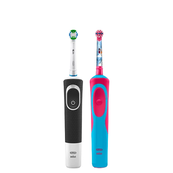 Зубные щетки Oral-B Vitality D100 Precision Clean Black + D12 Frozen ЕС