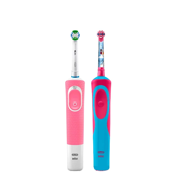 Зубные щетки Oral-B Vitality D100 Precision Clean Pink + D12 Frozen ЕС