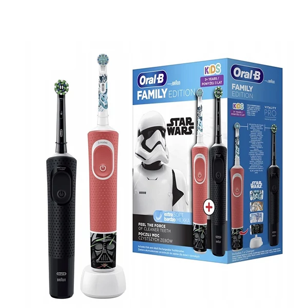 Зубные щетки Oral-B Vitality D103.413.3-D100.410.2K Kids &quot;Звездные войны&quot; Family Pack