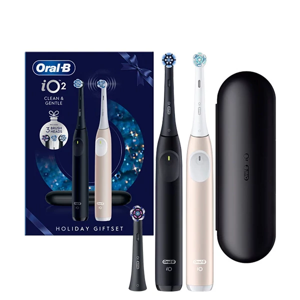 Электрические зубные щетки Oral-B iO 2 Family Pack Holiday Giftset Night Black &amp; Calm Pink