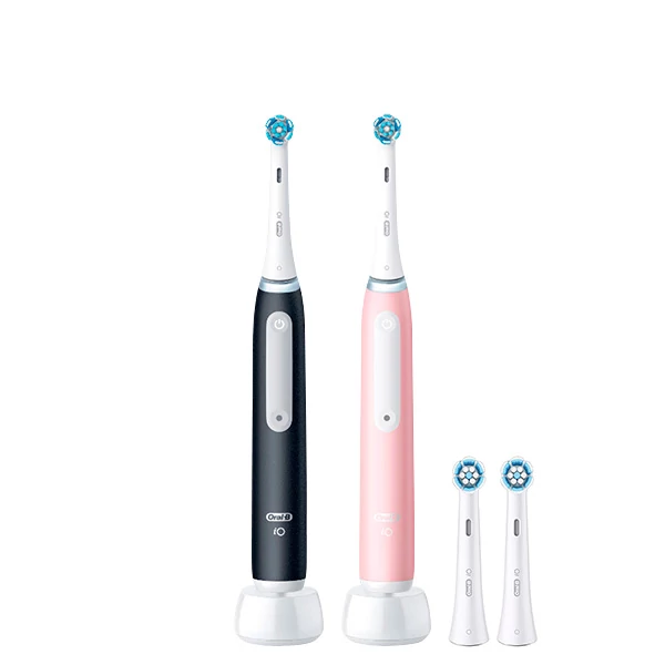 Электрические зубные щетки Oral-B iO 3 Family Pack Matte Black + Blush Pink (4 нас.) ЕС