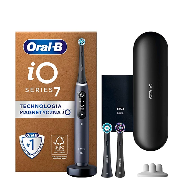 Электрическая зубная щетка Oral-B iO 7 Special Edition Black Onyx (3 нас.)