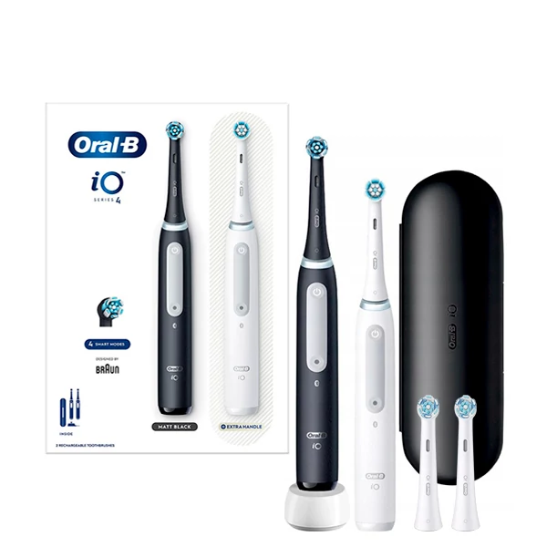 Зубная щетка Oral-B iO 4 (iOG4d.2J6.2K) Black + White Семейный набор (4 нас.)