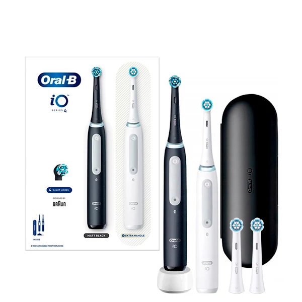 Зубная щетка Oral-B iO 4 (iOG4d.2J6.2K) Black + White Семейный набор (4 нас.) ЕС