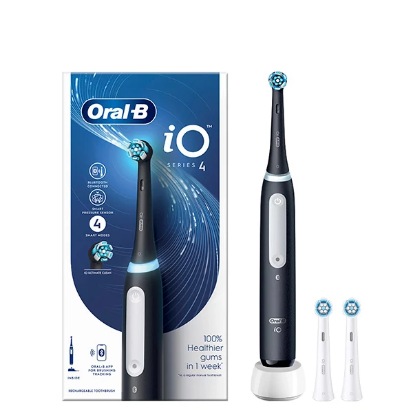 Электрическая зубная щетка Oral-B iO 4 (iOG4.1B6.0) Matt Black с Bluetooth (3 нас.) ЕС
