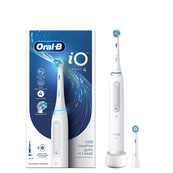 Электрическая зубная щетка Oral-B iO 4 (iOG4.1A6.0) White с Bluetooth (2 нас.) ЕС