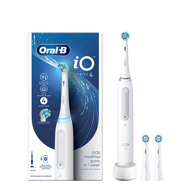 Электрическая зубная щетка Oral-B iO 4 (iOG4.1A6.0) White с Bluetooth (3 нас.) ЕС