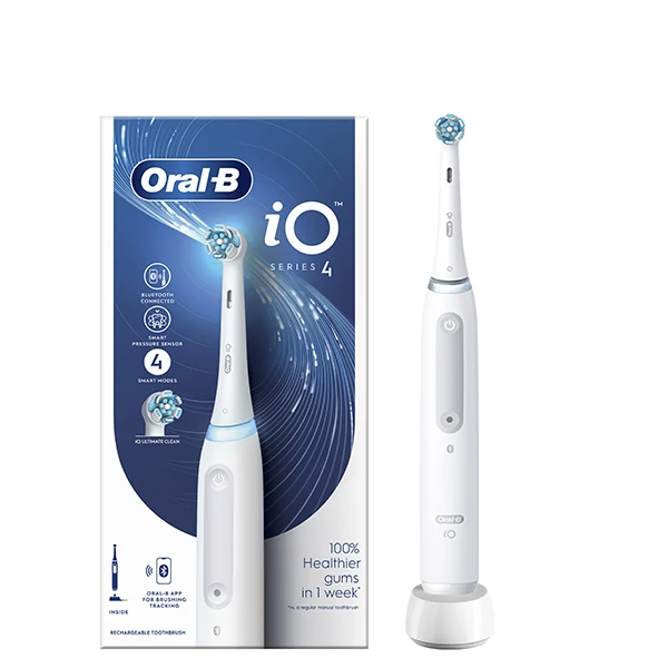 Электрическая зубная щетка Oral-B iO 4 (iOG4.1A6.0) White с Bluetooth ЕС