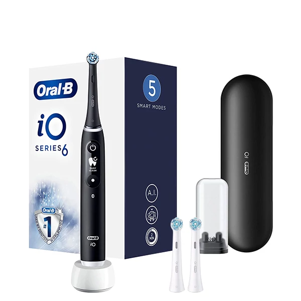 Зубная щетка Oral-B iO 6 (iOM6.1B6.3DK) Black (3 нас.)