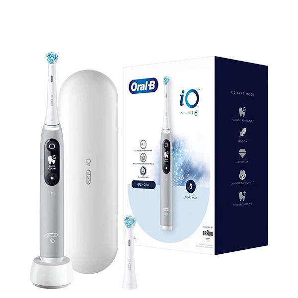 Электрическая зубная щетка Oral-B iO 6 Grey Opal (2 нас.)