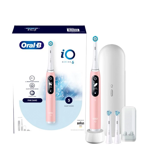 Электрическая зубная щетка Oral-B iO 6 (iOM6.1A6.1DK) Pink (3 нас.)