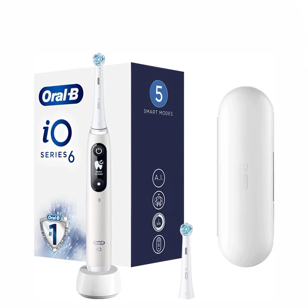Электрическая зубная щетка Oral-B iO 6 White (2 нас.)