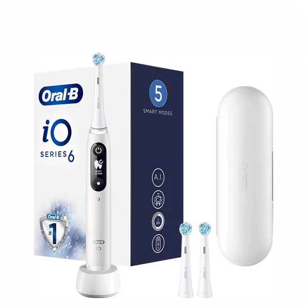 Электрическая зубная щетка Oral-B iO 6 White (3 нас.)