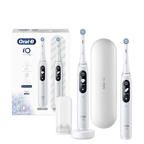 Зубная щетка Oral-B iO 7N Duo White Alabaster Семейный набор ЕС