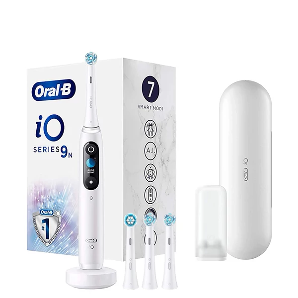 Электрическая зубная щетка Oral-B iO 9N White Alabaster (4 нас.)