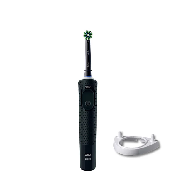 Электрическая зубная щетка Oral-B D103 Vitality Pro Cross Action CleanMaximiser Black + Подставка рожок ЕС