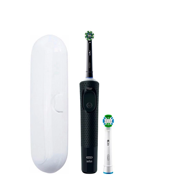 Электрическая зубная щетка Oral-B D103 Vitality Pro Cross Action CleanMaximiser Black (2 нас.) + Футляр