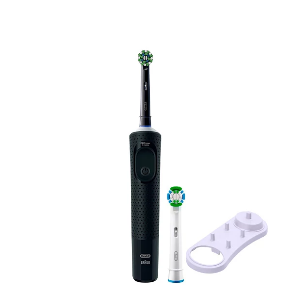 Электрическая зубная щетка Oral-B D103 Vitality Pro Cross Action CleanMaximiser Black (2 нас.) + Подставка