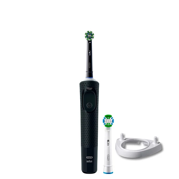 Электрическая зубная щетка Oral-B D103 Vitality Pro Cross Action CleanMaximiser Black (2 нас.) + Подставка рожок ЕС