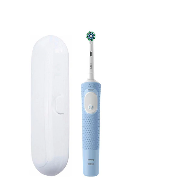 Электрическая зубная щетка Oral-B D103 Vitality Pro Cross Action CleanMaximiser Blue + Футляр ЕС