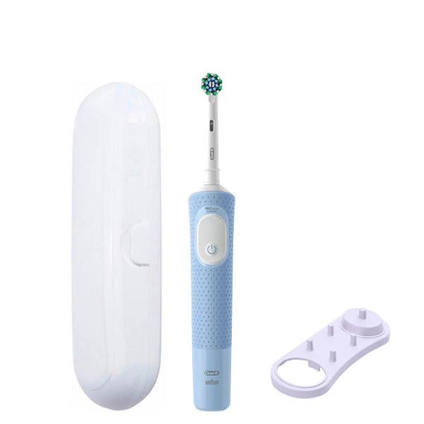 Электрическая зубная щетка Oral-B D103 Vitality Pro Cross Action CleanMaximiser Blue + Подставка и футляр