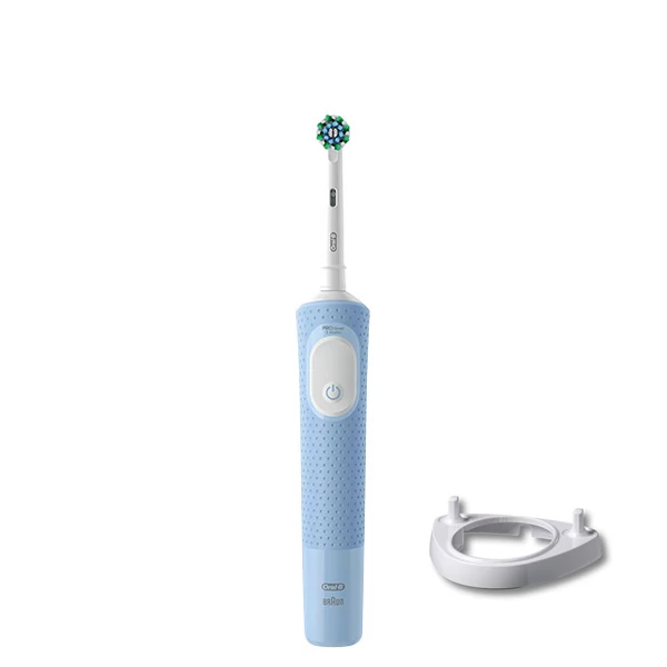 Электрическая зубная щетка Oral-B D103 Vitality Pro Cross Action CleanMaximiser Blue + Подставка рожок ЕС