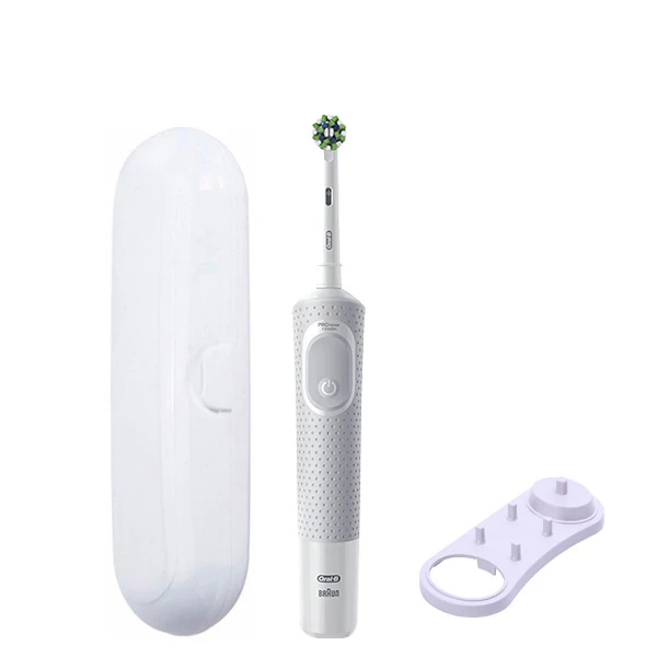 Электрическая зубная щетка Oral-B D103 Vitality Pro Cross Action CleanMaximiser White + Подставка и футляр