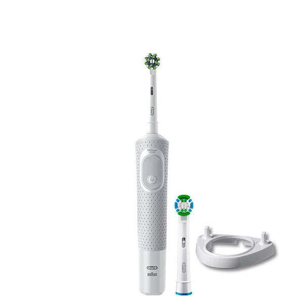 Электрическая зубная щетка Oral-B D103 Vitality Pro Cross Action CleanMaximiser White (2 нас.) + Подставка рожок ЕС
