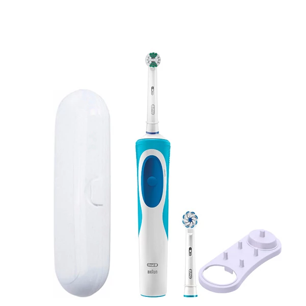 Зубная щетка Oral-B D12.013.1 Vitality Easy Clean 2 насадки и подставка + Футляр белый
