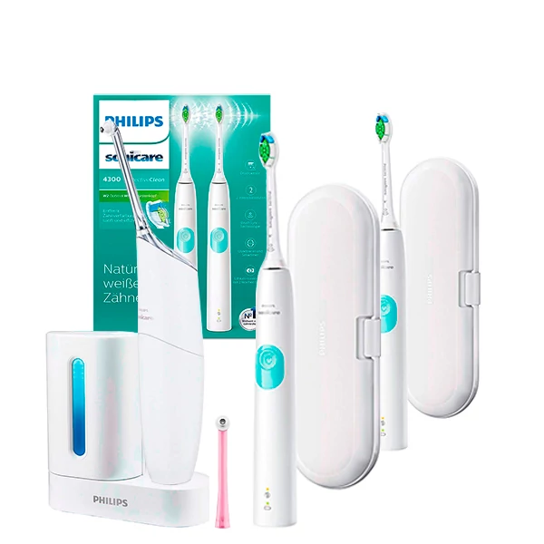 Зубная щетка Philips Sonicare 4300 HX6807/35 + ирригатор Airfloss Ultra с дезинфектором ЕС
