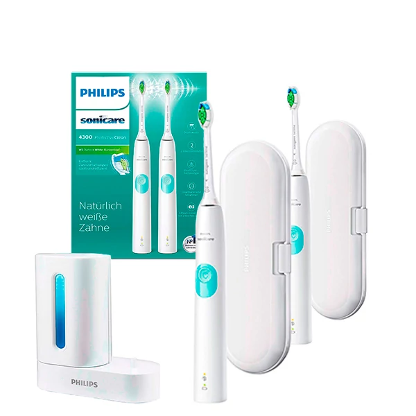 Зубная щетка Philips Sonicare 4300 HX6807/35 с дезинфектором HX6160 UV ЕС