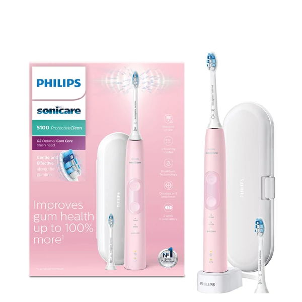 Зубная щетка Philips Sonicare 5100 HX6856/17 ProtectiveClean Pink ЕС