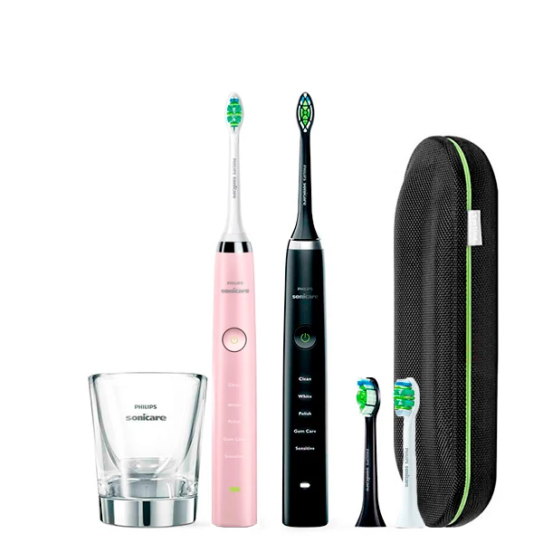 Зубная щетка Philips Sonicare HX9334/41 DiamondClean Pink-Black Light + USB-футляр ЕС