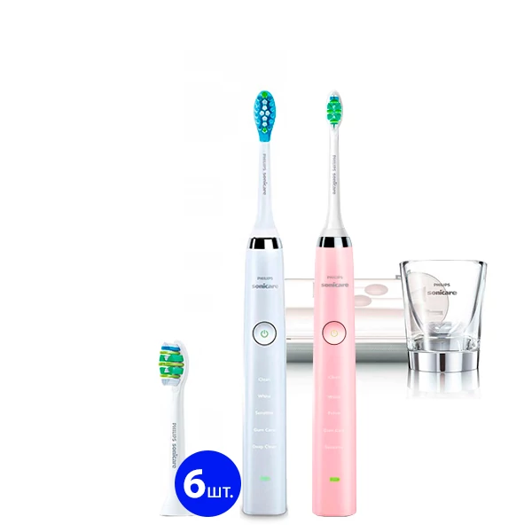 Зубная щетка Philips Sonicare HX9339/89 Diamond Clean White+Pink (8 нас) ЕС