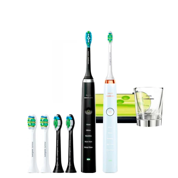 Зубная щетка Philips Sonicare HX9359/89 Diamond Clean Black+Gold Rose (6 нас.) ЕС