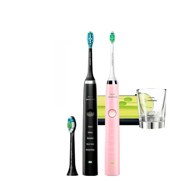 Зубная щетка Philips Sonicare HX9359/89 Diamond Clean Black+Pink (3 нас.) ЕС