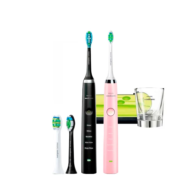 Зубная щетка Philips Sonicare HX9359/89 Diamond Clean Black+Pink (4 нас.) ЕС