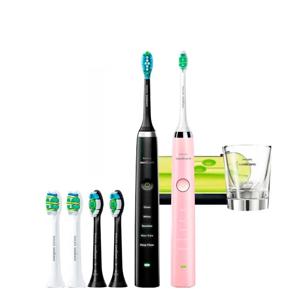 Зубная щетка Philips Sonicare HX9359/89 Diamond Clean Black+Pink (6 нас.) ЕС