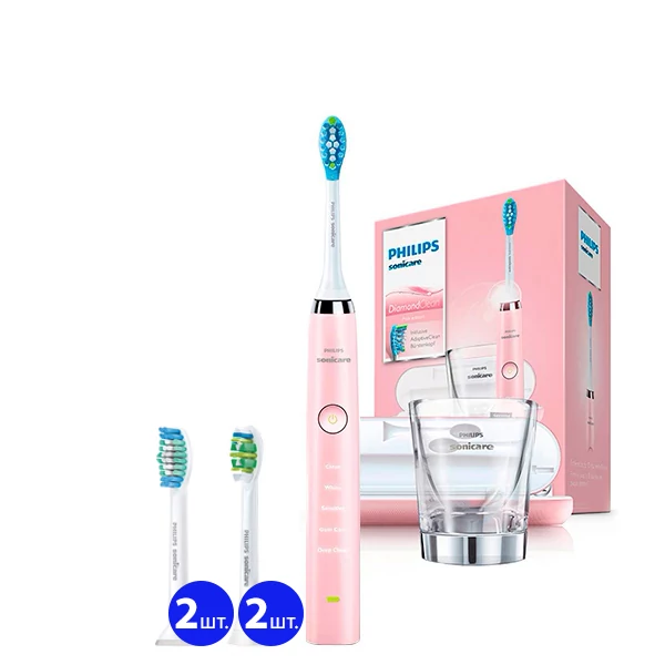 Зубная щетка Philips Sonicare HX9369/89 Diamond Clean Pink (5 нас.) ЕС