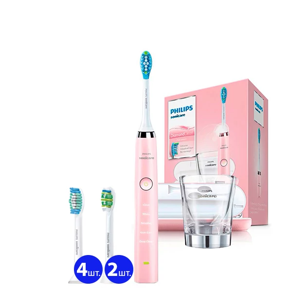 Зубная щетка Philips Sonicare HX9369/89 Diamond Clean Pink (7 нас.) ЕС