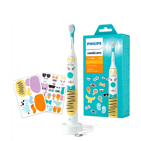 Электрическая зубная щетка Philips Sonicare for Kids HX3601/01 Design a Pet Edition