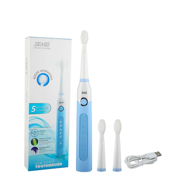 Зубная щетка Seago SG-507 Blue Звуковая